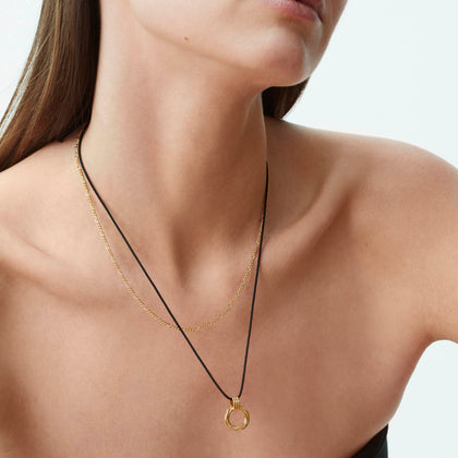 Karma Cord Necklace Gold